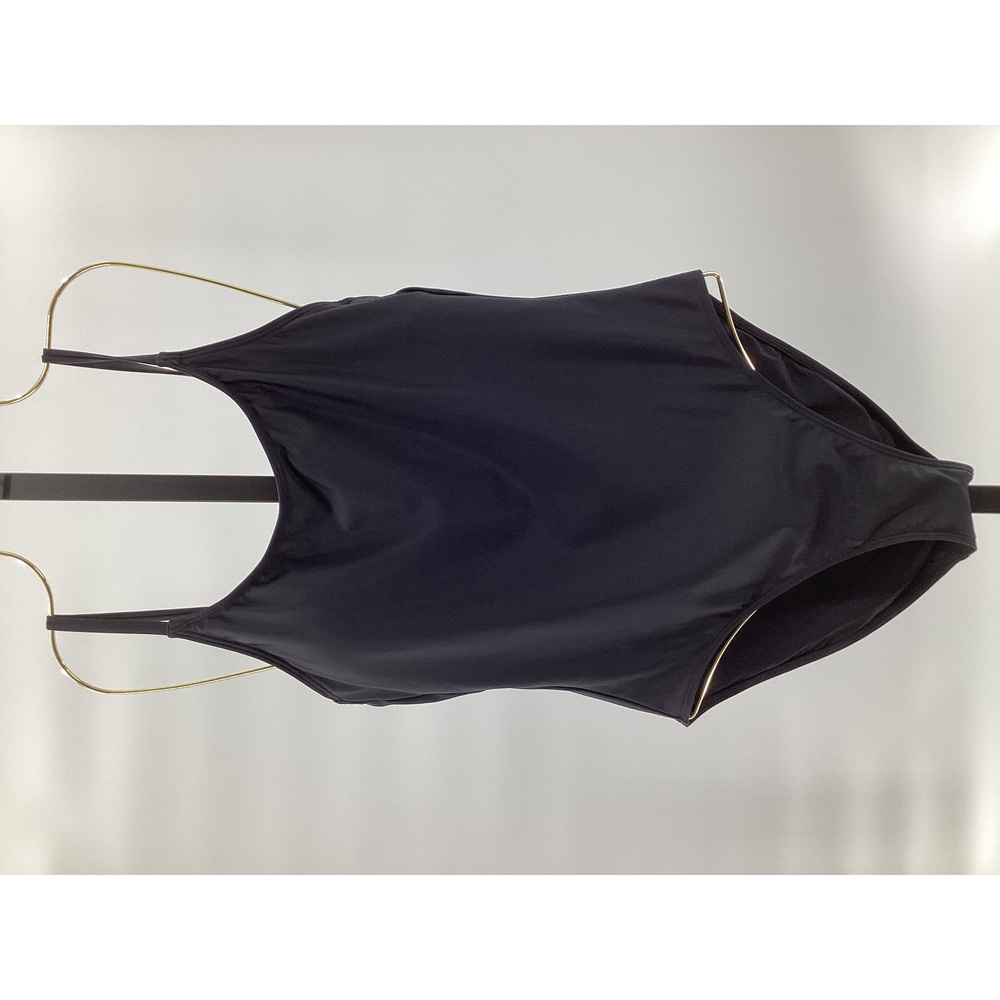 Quince Black Scoop Neck One-Piece Swimsuit